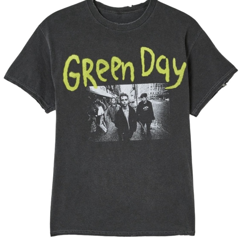 Urban Outfitters Green Day Photo Tee Size Large